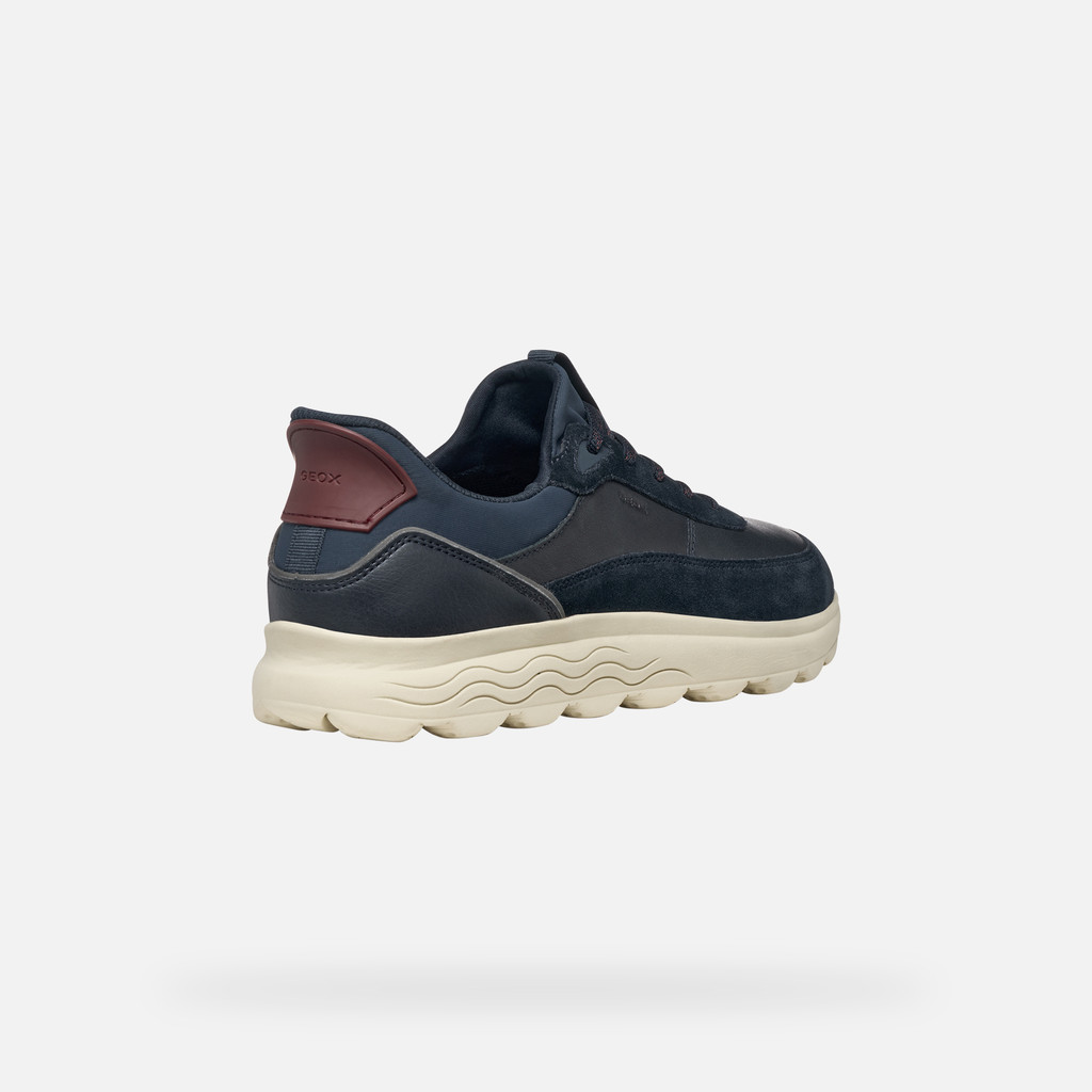 Laceless sneakers SPHERICA PLUS MAN Navy/Dark Avio - image number 4 | GEOX