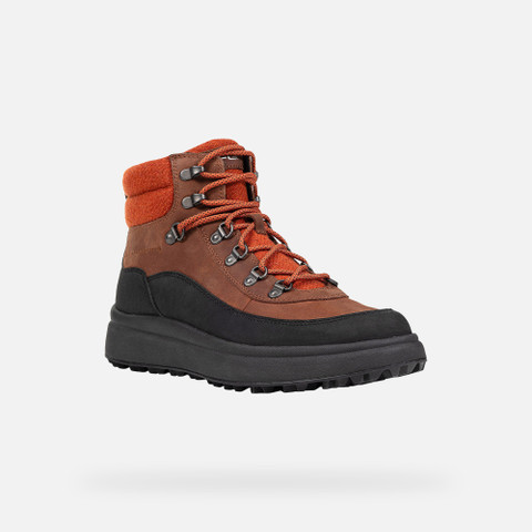 Winter boots GRANITO + GRIP MAN Rust/Black - image number 2 | GEOX