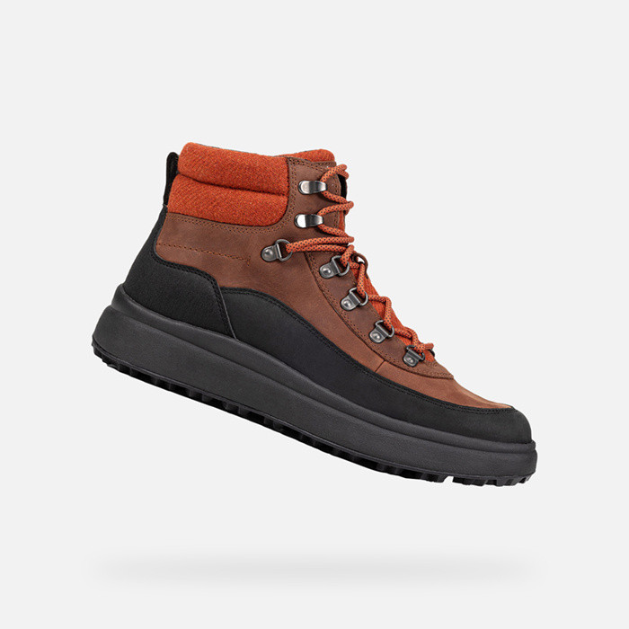 Botas de invierno GRANITO + GRIP HOMBRE Teja/Negro | GEOX