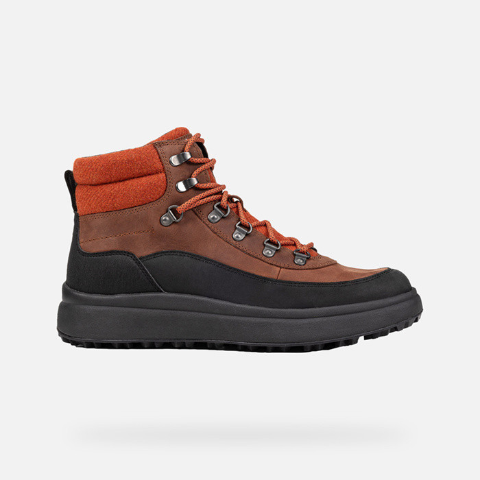 Winter boots GRANITO + GRIP MAN Rust/Black | GEOX