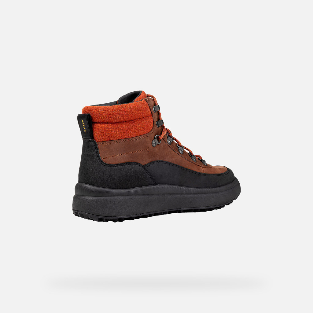 Winter boots GRANITO + GRIP MAN Rust/Black - image number 4 | GEOX