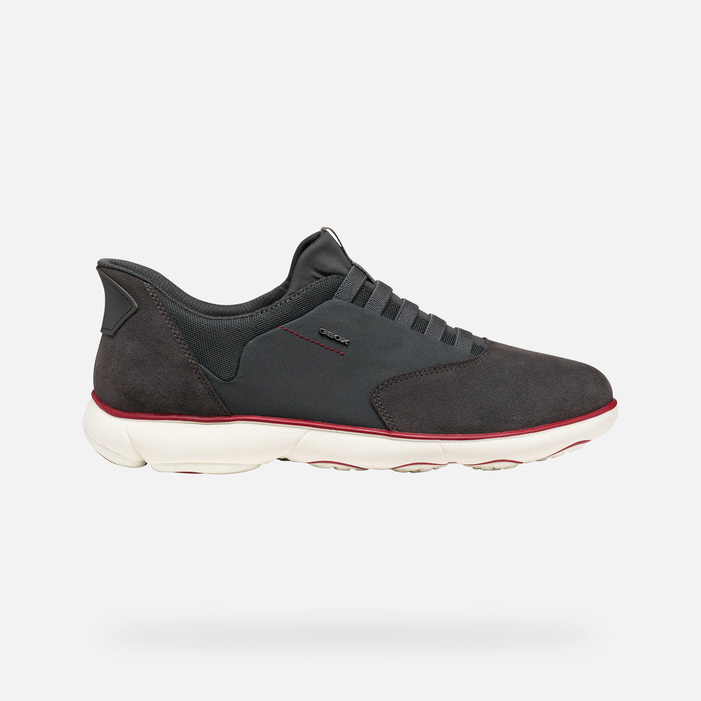 Laceless sneakers NEBULA 2.0 PLUS MAN Graphite - image number 1 | GEOX