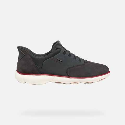 Laceless sneakers NEBULA 2.0 PLUS MAN Graphite - image number 1 | GEOX