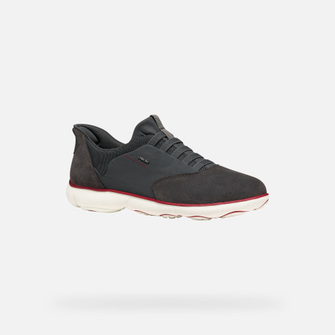 Laceless sneakers NEBULA 2.0 PLUS MAN Graphite - image number 2 | GEOX