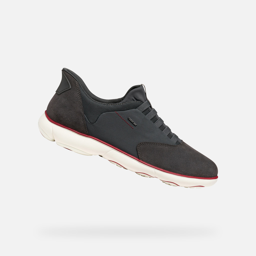 Laceless sneakers NEBULA 2.0 PLUS MAN Graphite - image number 0 | GEOX