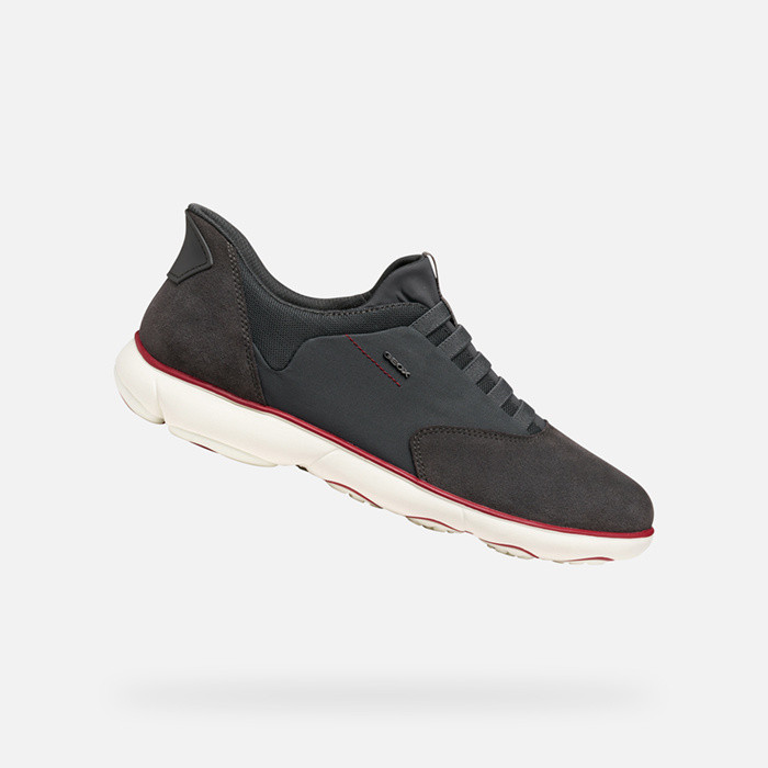 Baskets sans lacets NEBULA 2.0 PLUS HOMME Gris graphite | GEOX