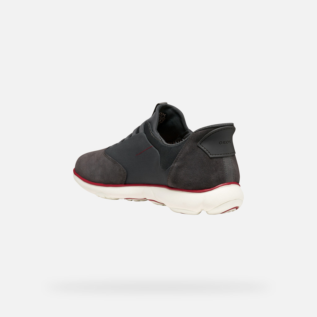 Laceless sneakers NEBULA 2.0 PLUS MAN Graphite - image number 3 | GEOX
