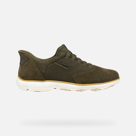 Laceless sneakers NEBULA 2.0 PLUS MAN Military - image number 1 | GEOX