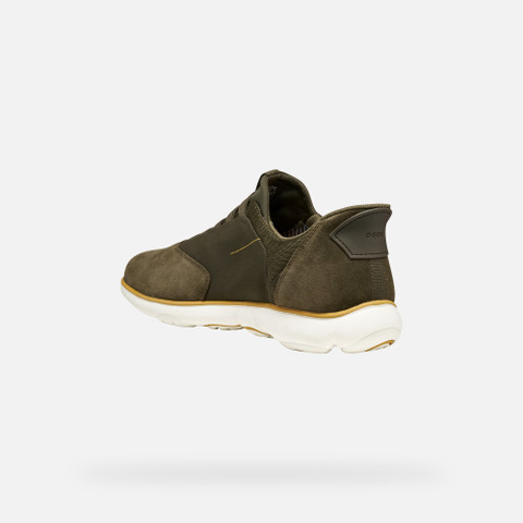 Laceless sneakers NEBULA 2.0 PLUS MAN Military - image number 3 | GEOX