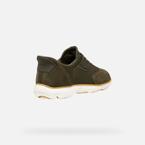 Laceless sneakers NEBULA 2.0 PLUS MAN Military - image number 4 | GEOX