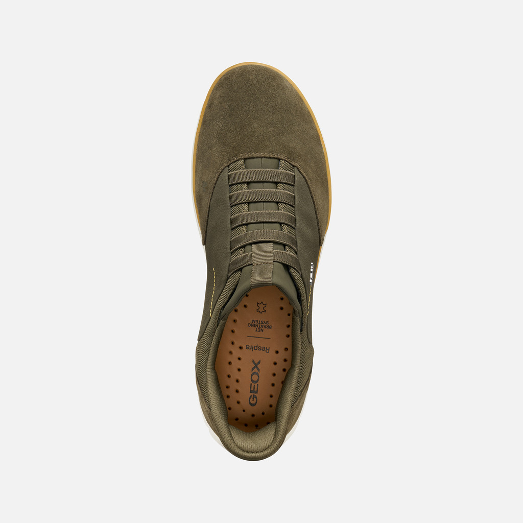 Laceless sneakers NEBULA 2.0 PLUS MAN Military - image number 5 | GEOX