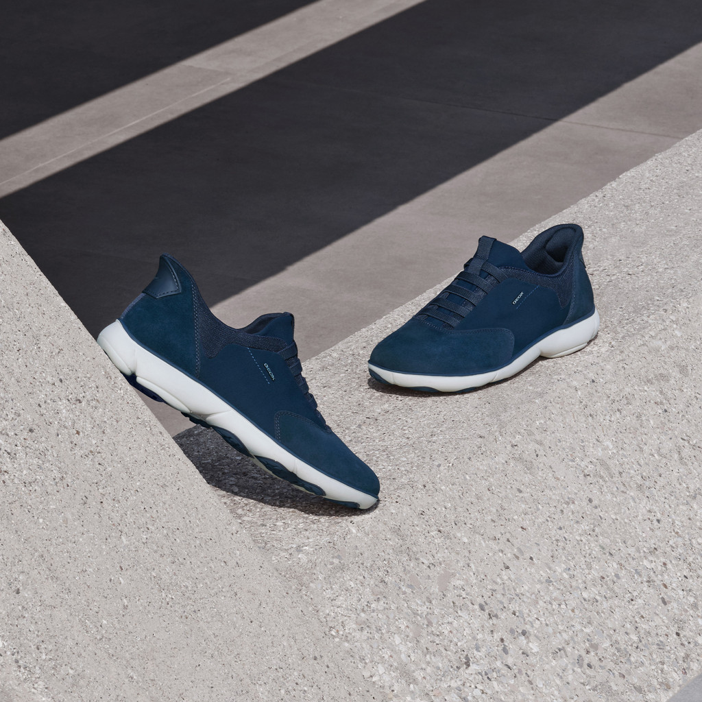 Laceless sneakers NEBULA 2.0 PLUS MAN Navy - image number 7 | GEOX