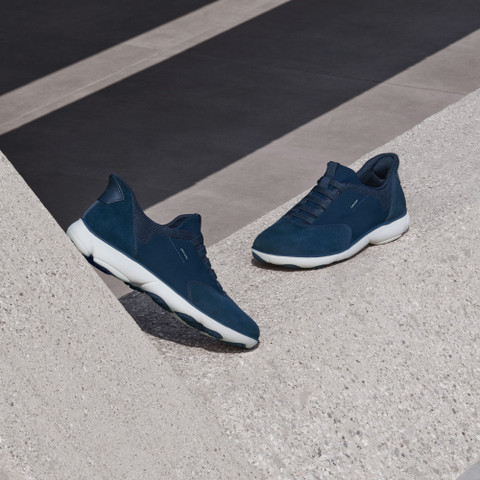 Laceless sneakers NEBULA 2.0 PLUS MAN Navy - image number 7 | GEOX