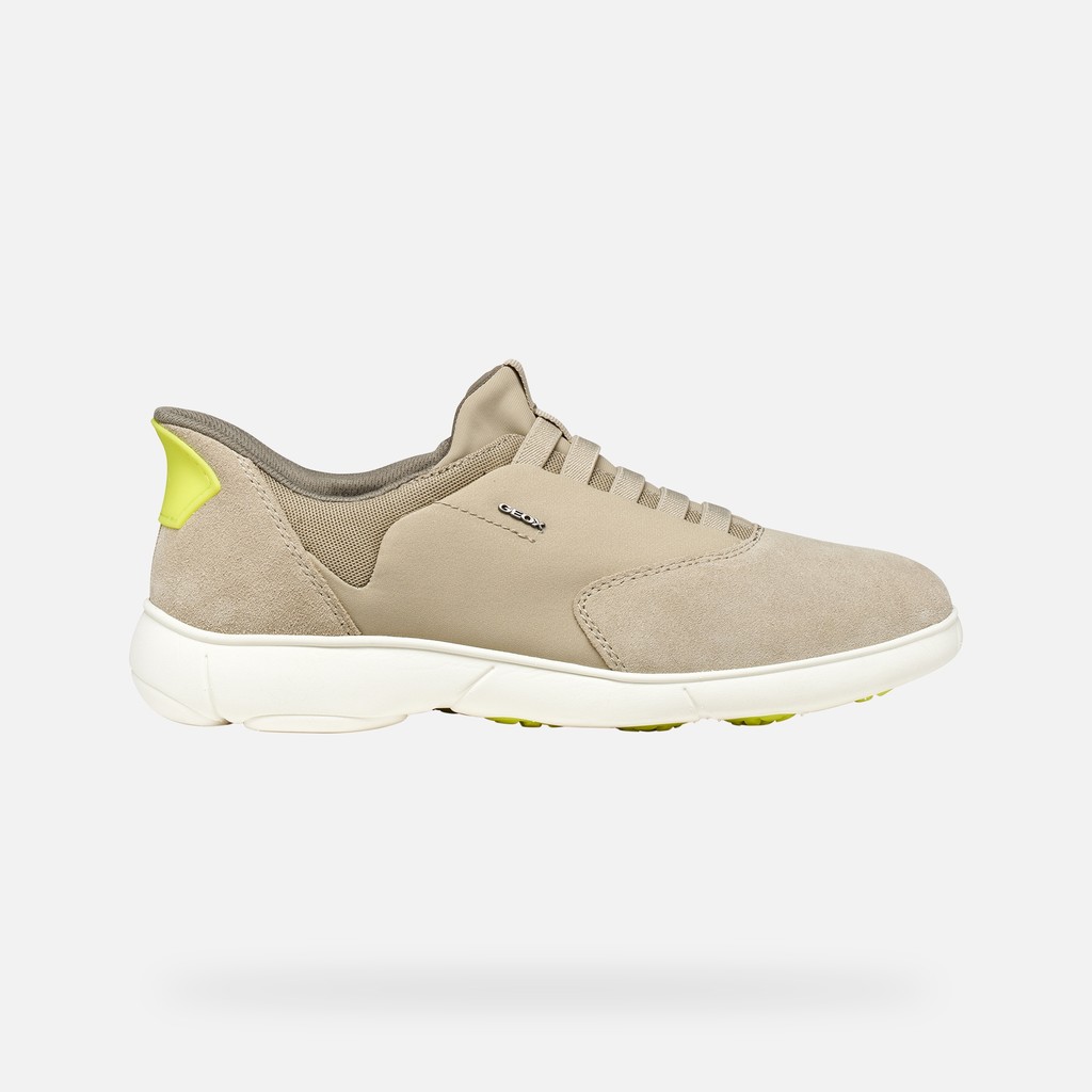 Slip in sneakers NEBULA 2.0 PLUS MAN Sand/Yellow - image number 1 | GEOX