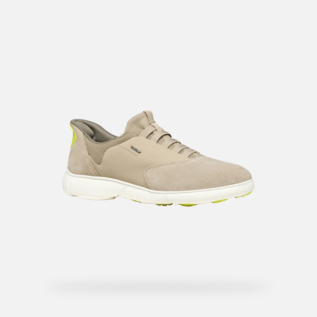 Slip in sneakers NEBULA 2.0 PLUS MAN Sand/Yellow - image number 2 | GEOX