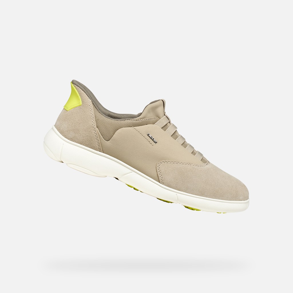 Slip in sneakers NEBULA 2.0 PLUS MAN Sand/Yellow - image number 0 | GEOX