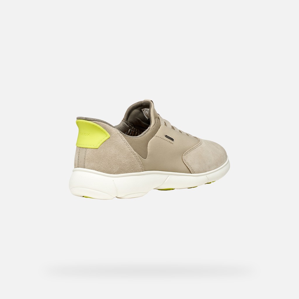 Slip in sneakers NEBULA 2.0 PLUS MAN Sand/Yellow - image number 4 | GEOX
