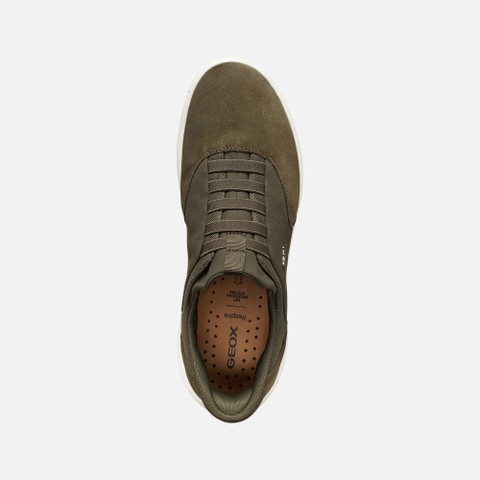 Scarpe slip in NEBULA 2.0 PLUS UOMO Verde militare - image number 5 | GEOX