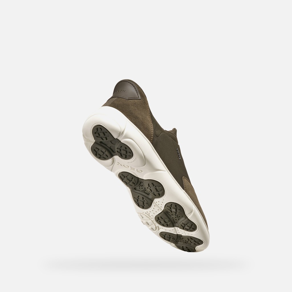 Slip-on shoes NEBULA 2.0 PLUS MAN Military - image number 8 | GEOX