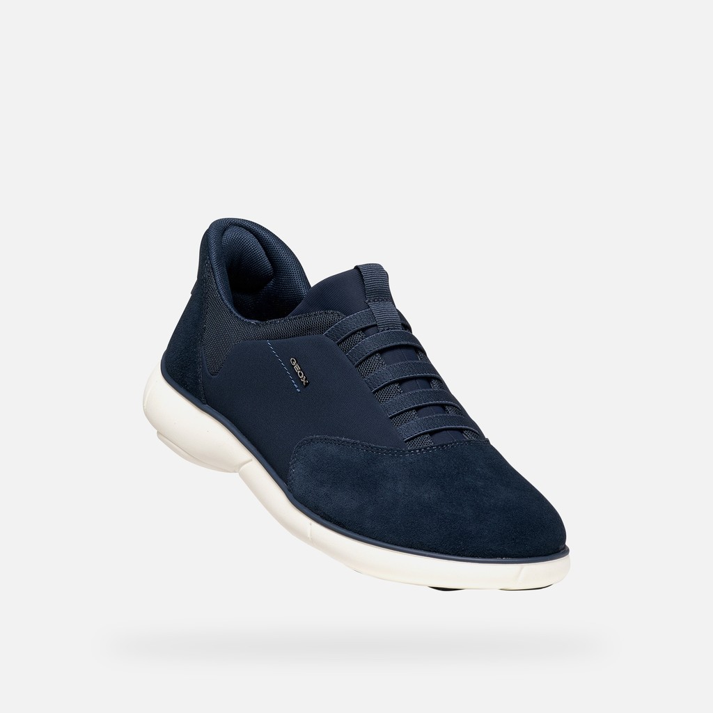 Chaussures slip in NEBULA 2.0 PLUS HOMME Bleu marine - image number 4 | GEOX