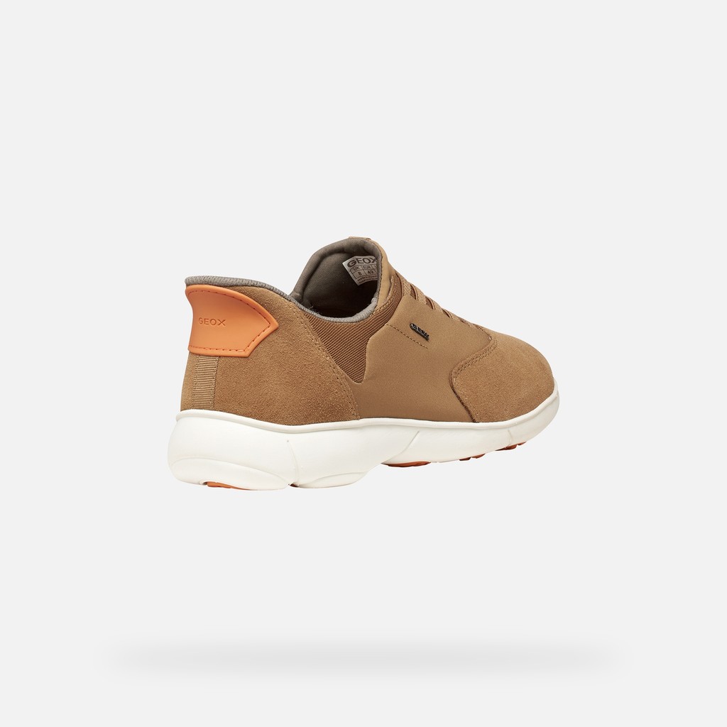 Slip in sneakers NEBULA 2.0 PLUS MAN Marrone/Arancione - image number 4 | GEOX