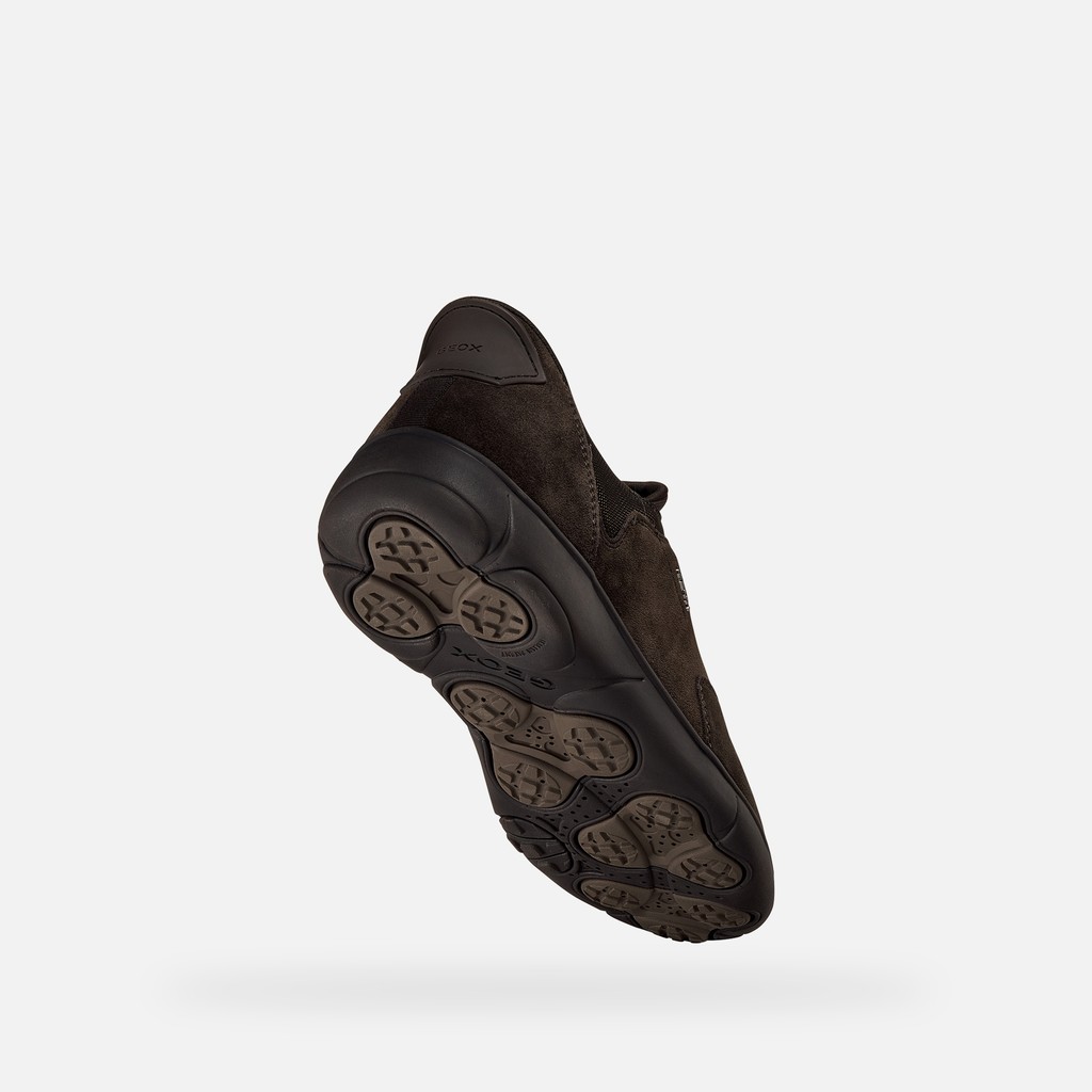 Slip in sneakers NEBULA 2.0 PLUS MAN Dark Brown - image number 1 | GEOX