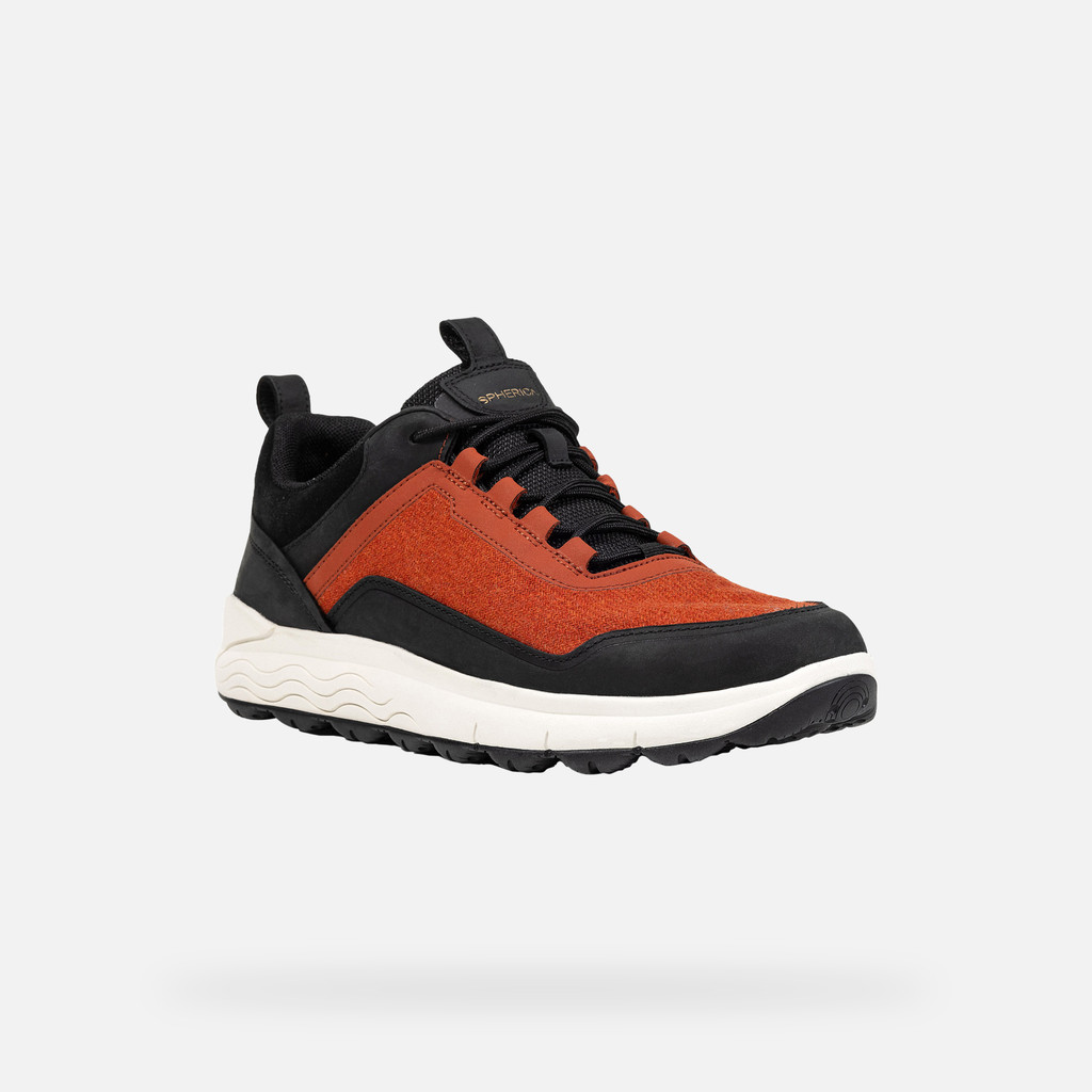 Low top sneakers SPHERICA 4X4 MAN Dark Orange/Black - image number 2 | GEOX