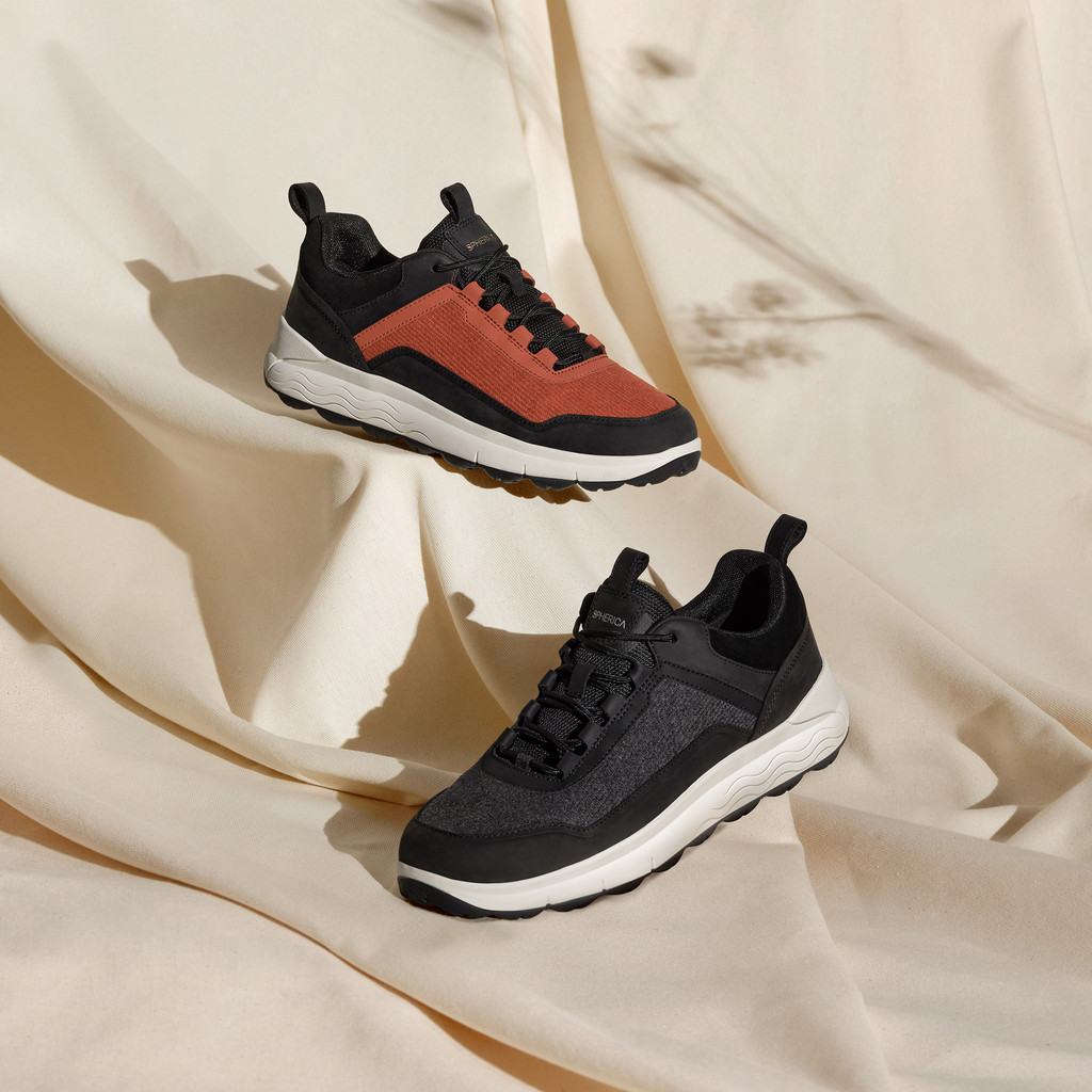 Low top sneakers SPHERICA 4X4 MAN Dark Orange/Black - image number 7 | GEOX
