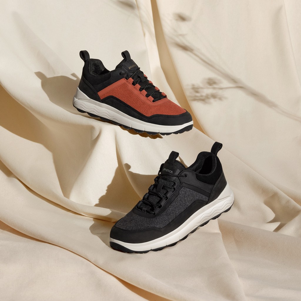 Niedrige Sneakers SPHERICA 4X4 HERR Dunkelorange/Schwarz - image number 7 | GEOX