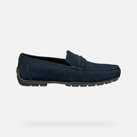 Suede loafers MONER W 2FIT MAN Navy - image number 1 | GEOX