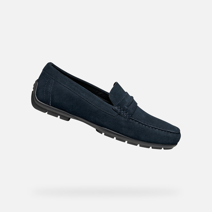 Mocassini scamosciati MONER W 2FIT UOMO Blu navy | GEOX
