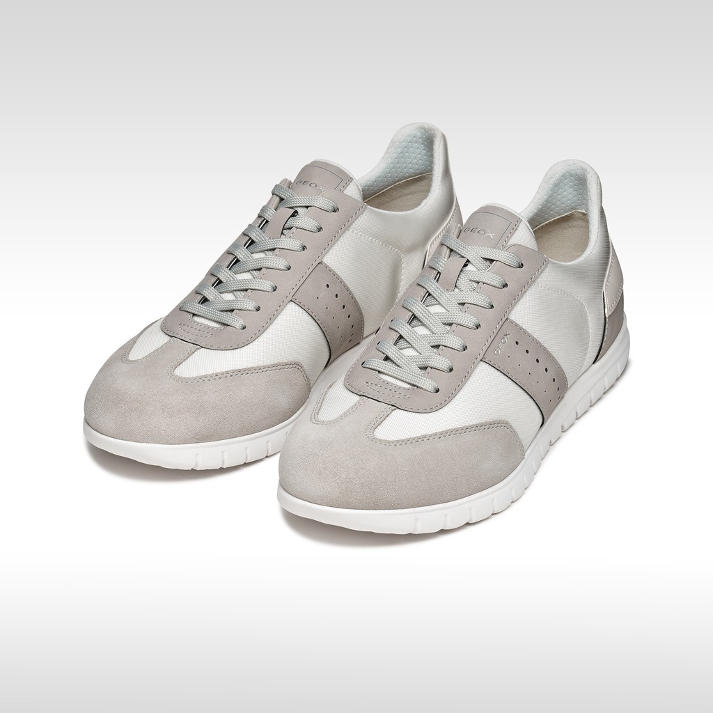 Low top sneakers FLEXTRIDE ZERO MAN White/Light Grey - image number 2 | GEOX