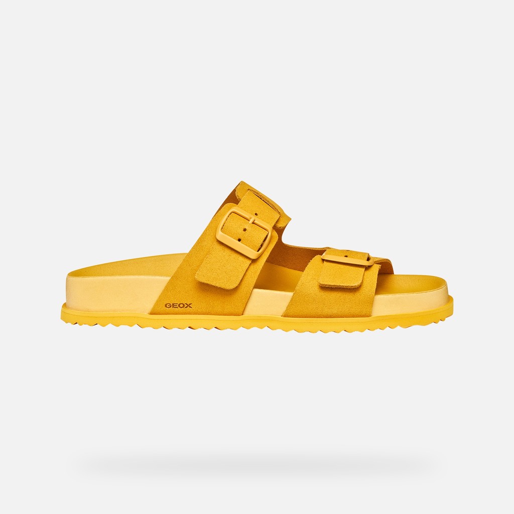 Slides shoes PARNAIBA MAN Yellow - image number 2 | GEOX