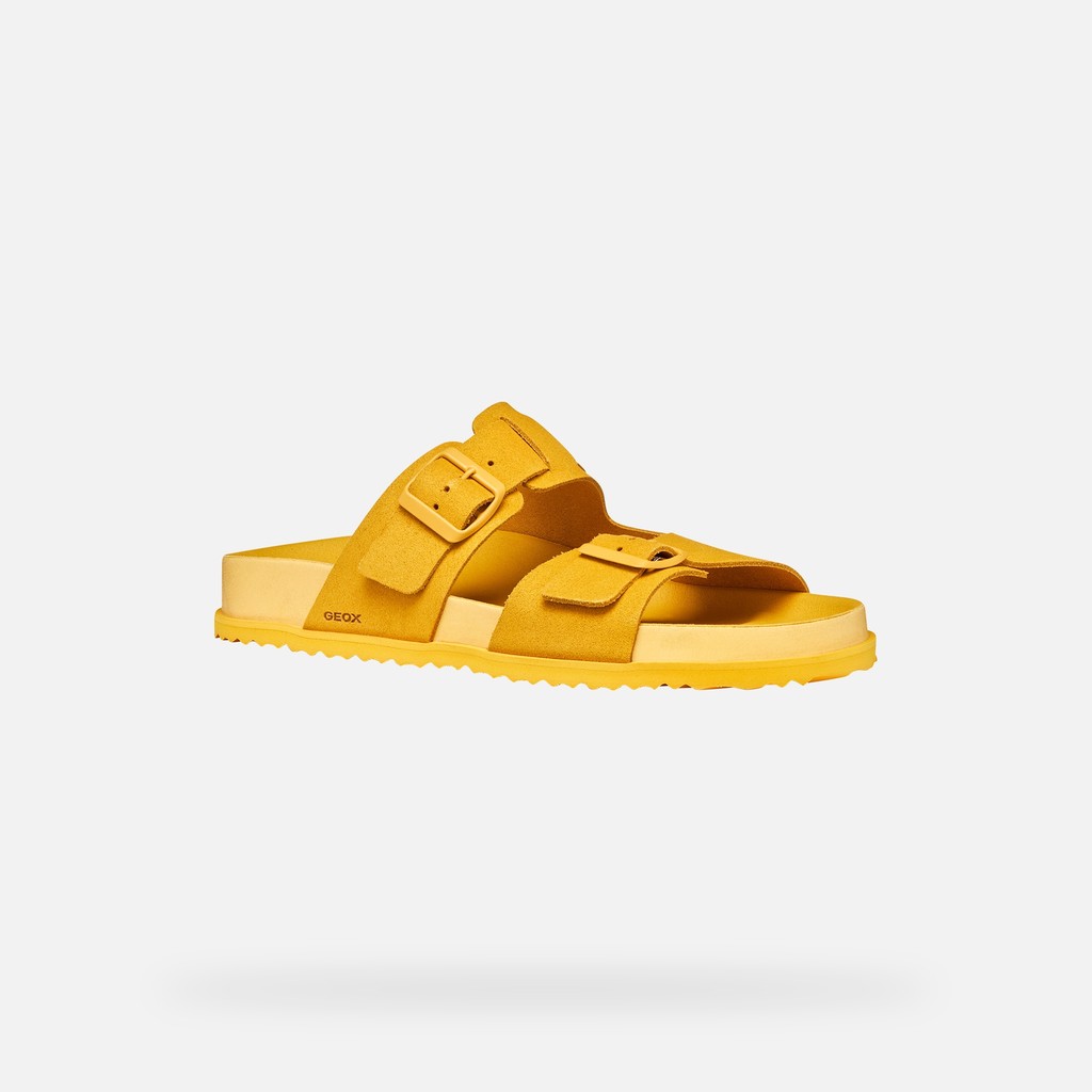 Slides shoes PARNAIBA MAN Yellow - image number 3 | GEOX