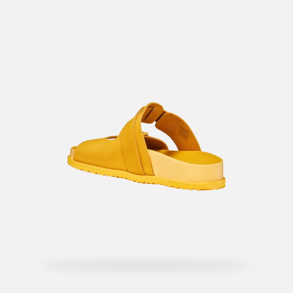 Slides shoes PARNAIBA MAN Yellow - image number 4 | GEOX