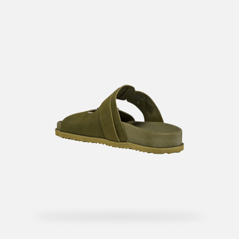 Mules PARNAIBA HOMME Vert militaire - image number 3 | GEOX
