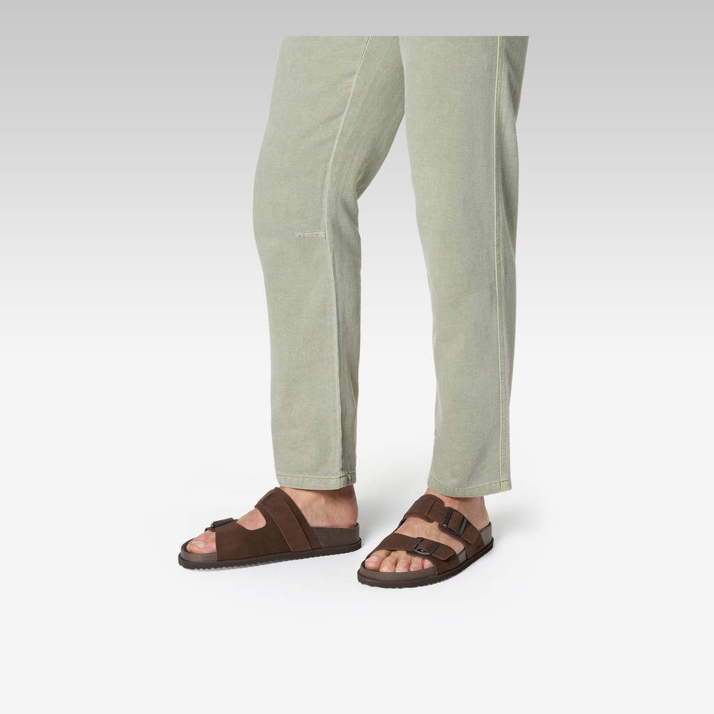 Slides shoes PARNAIBA MAN Dark Brown - image number 1 | GEOX