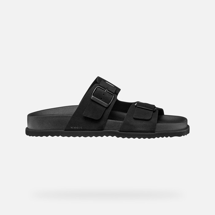 Slides shoes PARNAIBA MAN Black | GEOX