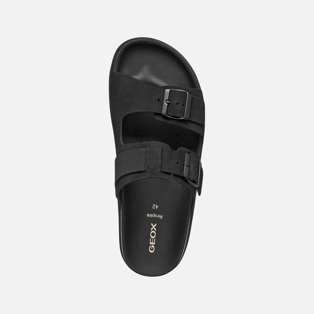 Slides shoes PARNAIBA MAN Black - image number 5 | GEOX