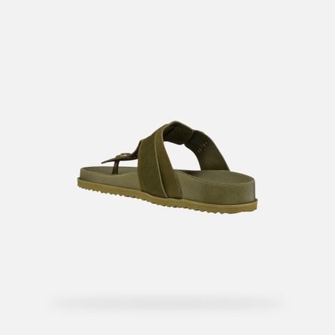 Sandales tongs PARNAIBA HOMME Vert militaire - image number 3 | GEOX