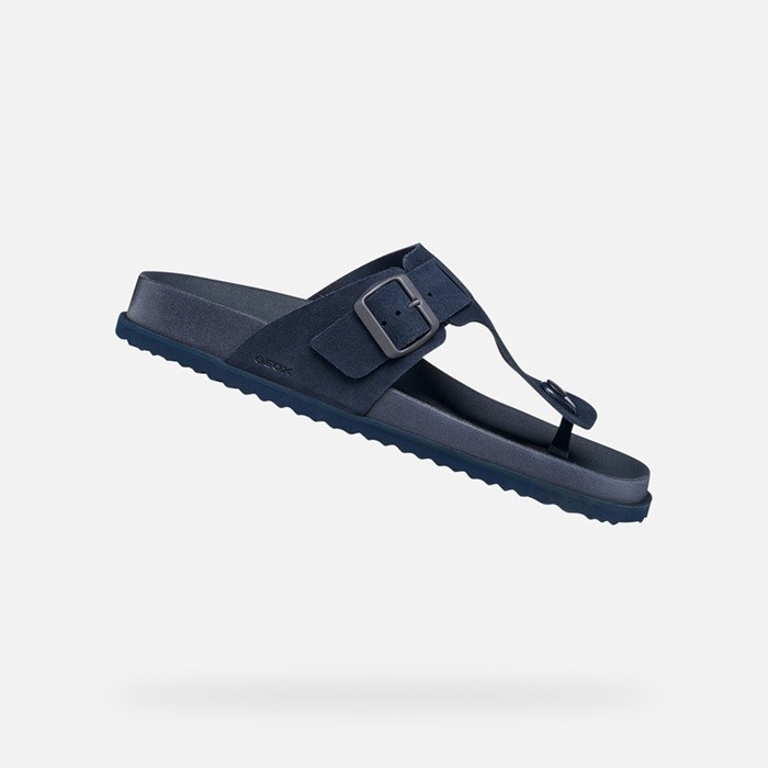 Zehenstegsandalen PARNAIBA HERR Marineblau | GEOX