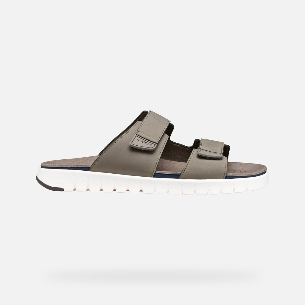 Slides shoes FLEXTRIDE S MAN Dove Gray - image number 1 | GEOX