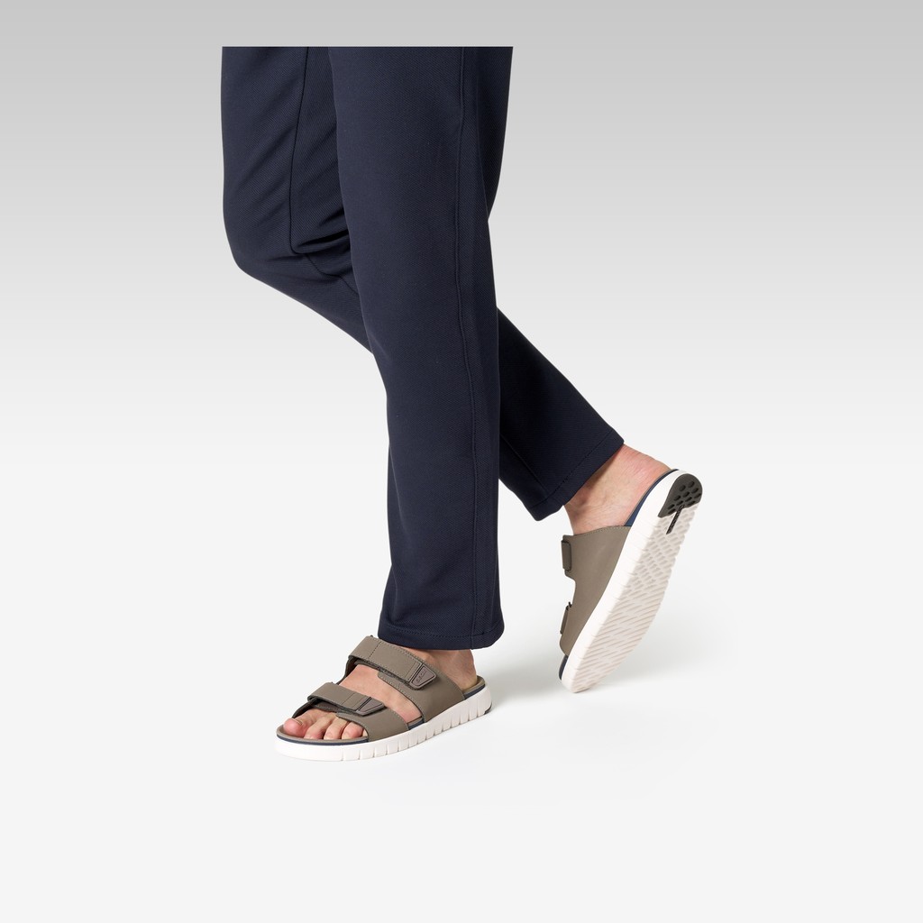 Slides shoes FLEXTRIDE S MAN Dove Gray - image number 1 | GEOX