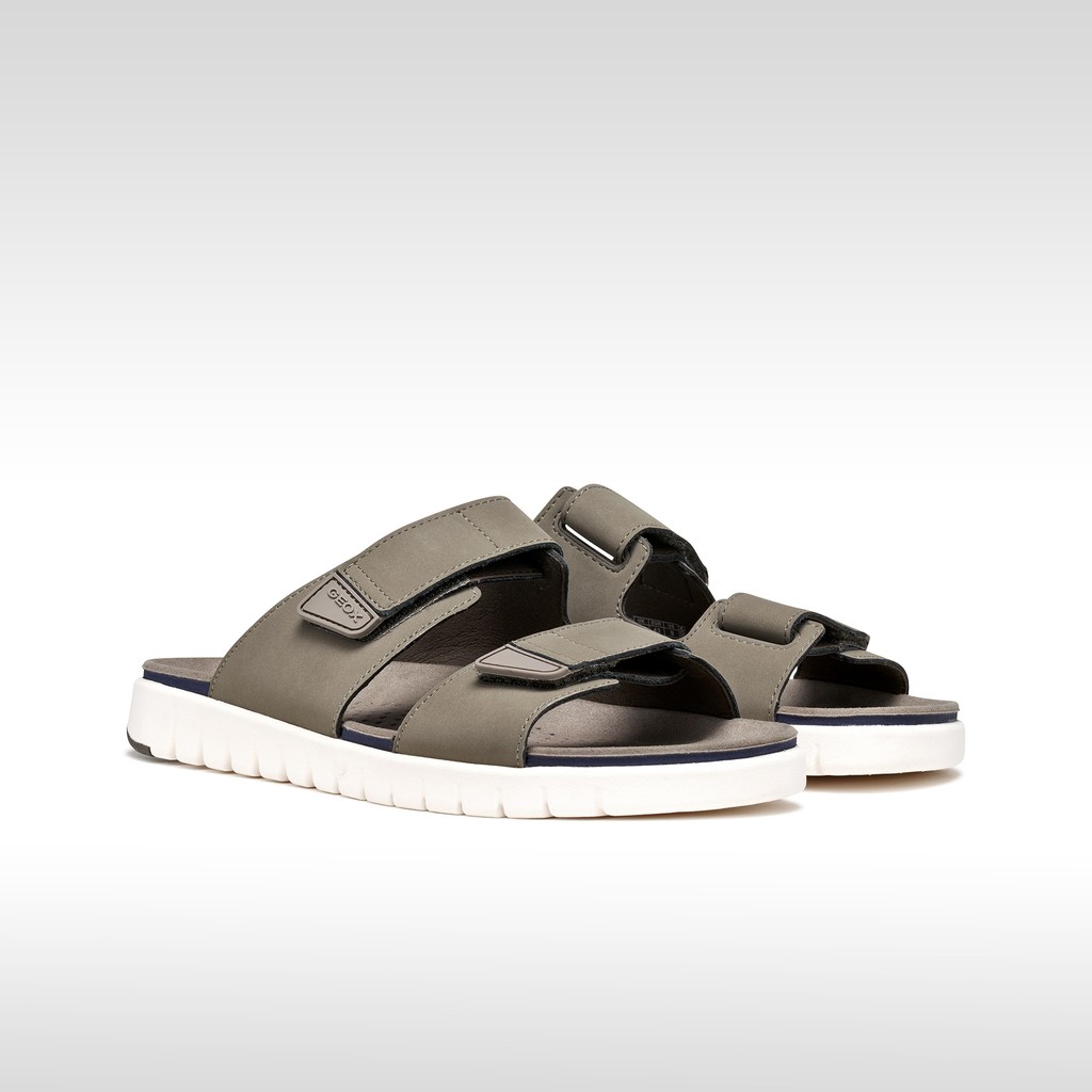Slides shoes FLEXTRIDE S MAN Dove Gray - image number 2 | GEOX