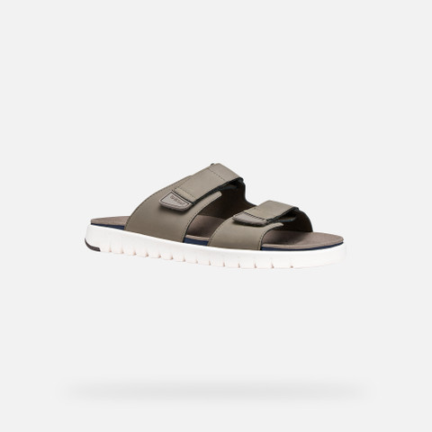 Slides shoes FLEXTRIDE S MAN Dove Gray - image number 2 | GEOX