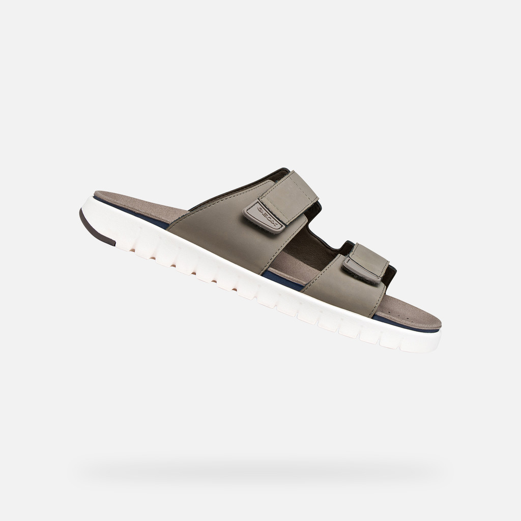 Slides shoes FLEXTRIDE S MAN Dove Gray - image number 0 | GEOX
