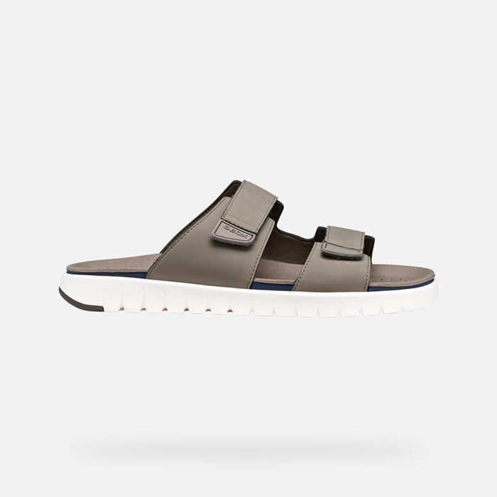 Slides shoes FLEXTRIDE S MAN Dove Gray | GEOX