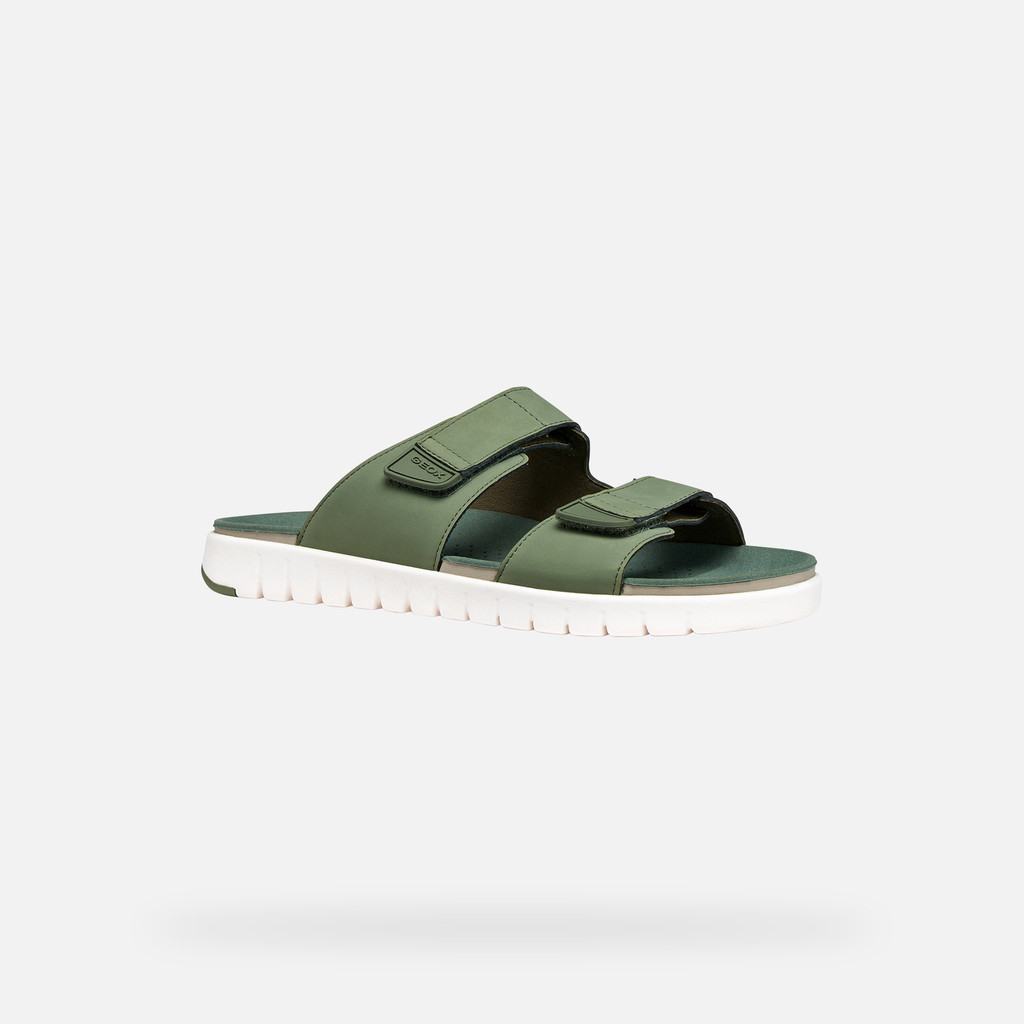Mules FLEXTRIDE S HOMME Vert mousse - image number 2 | GEOX