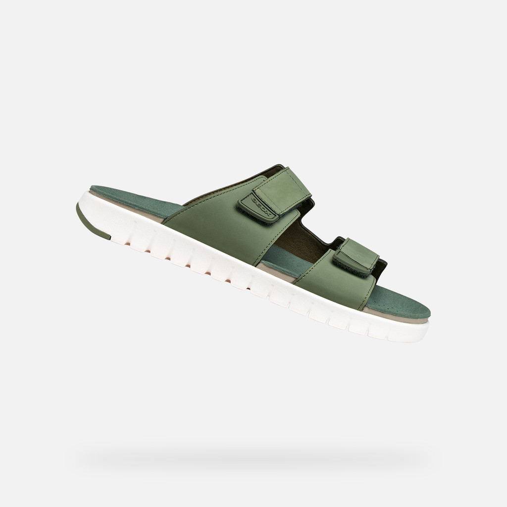 Mules FLEXTRIDE S HOMME Vert mousse - image number 0 | GEOX