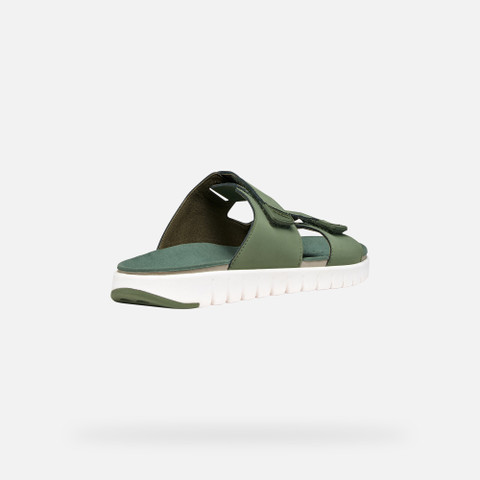 Mules FLEXTRIDE S HOMME Vert mousse - image number 4 | GEOX